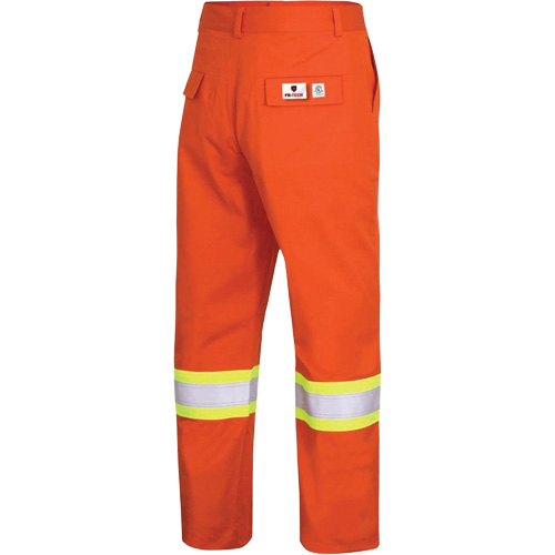 7763 Pantalon de s&eacute;curit&eacute; haute visibilit&eacute; r&eacute;sistant aux arcs &eacute;lectriques FR-Tech 88/12, 34, x 34, Orange haute visibilit&eacute;, 9,7 cal/cm² NRZ Safety Inc.