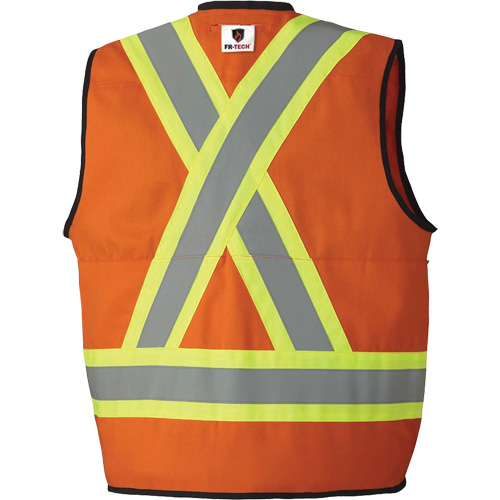 7732 Veste d'arpenteur ignifuge et r&eacute;sistant aux arcs &eacute;lectriques FR-Tech, Petit, Orange haute visibilit&eacute;, 9,7 cal/cm² NRZ Safety Inc.