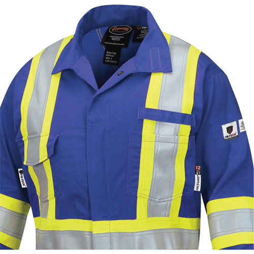 7704W Combinaison FR-Tech ignifuge/contre les arcs pour femme, Taille T-petit, Bleu royal, 10 cal/cm² NRZ Safety Inc.