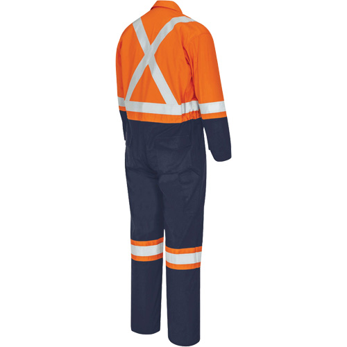 7702BB Combinaison de s&eacute;curit&eacute; FR-Tech 2 tons, Taille 36, Bleu marin/Orange, 10 cal/cm² NRZ Safety Inc.