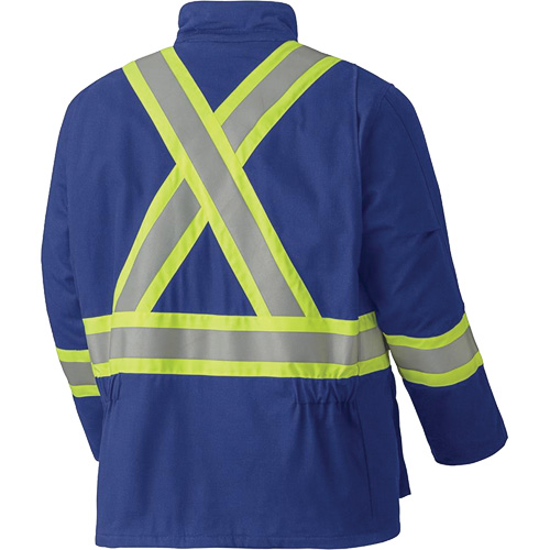 5523 Manteau de s&eacute;curit&eacute; ignifuge, Petit, Bleu royal, 58 cal/cm² NRZ Safety Inc.