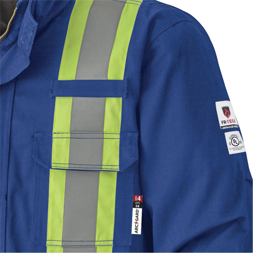 5523 Manteau de s&eacute;curit&eacute; ignifuge, Petit, Bleu royal, 58 cal/cm² NRZ Safety Inc.