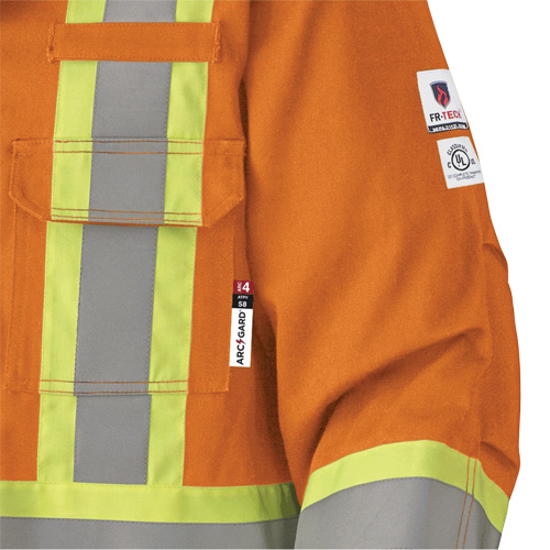 5533 Manteau de s&eacute;curit&eacute; ignifuge, Petit, Orange haute visibilit&eacute;, 58 cal/cm² NRZ Safety Inc.