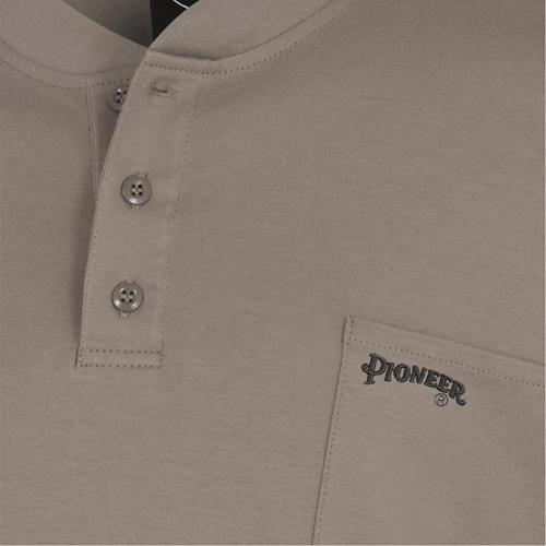 331 FR Interlock Henley Shirt, Small, Beige NRZ Safety Inc.