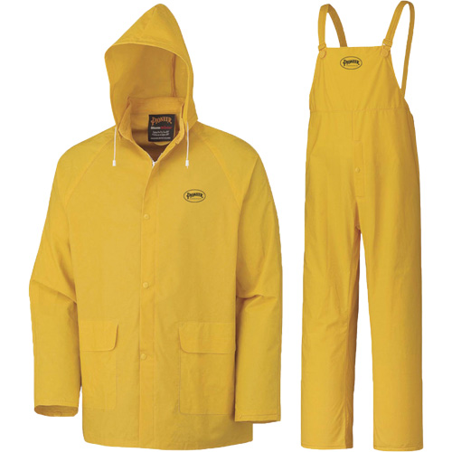 577 3-Piece Rain Suit, Polyester/PVC, 6X-Large, Yellow NRZ Safety Inc.