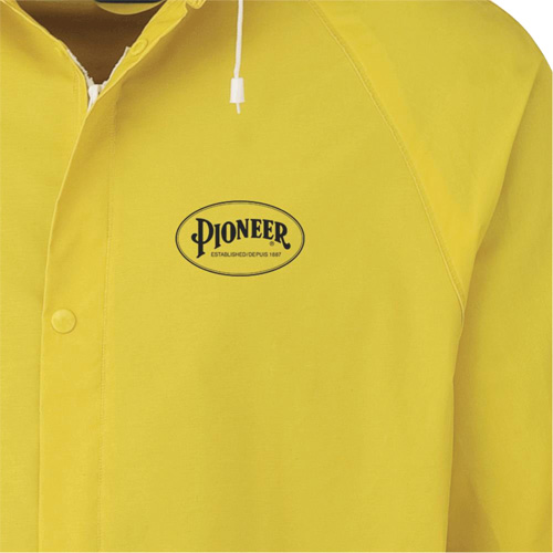 577J Rain Jacket, Polyester/PVC, Small, Yellow NRZ Safety Inc.