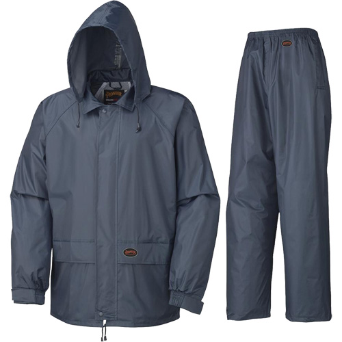 883 Rain Suit, Polyester/PVC, Small, Navy Blue NRZ Safety Inc.