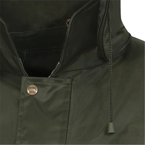 D8120J Manteau &agrave; capuchon ind&eacute;chirable Nailhead pour planteur d'arbres, Polyester/PVC, T-petit, Vert NRZ Safety Inc.