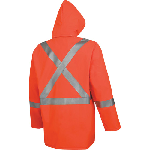 576J Veste de pluie ignifuge haute visibilit&eacute;, Petit, Orange haute visibilit&eacute; NRZ Safety Inc.