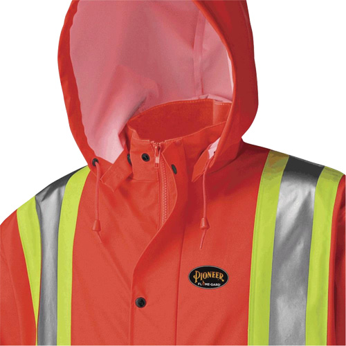 5896 Manteau long imperm&eacute;able et ignifuge, Petit, Orange haute visibilit&eacute; NRZ Safety Inc.