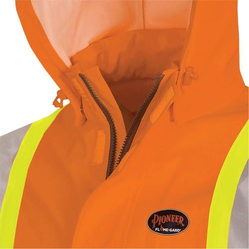 5880 Manteau de pluie ignifuge et protection contre les &eacute;clats d'arc &eacute;lectrique, T-petit, Orange haute visibilit&eacute;, 10 cal/cm² NRZ Safety Inc.