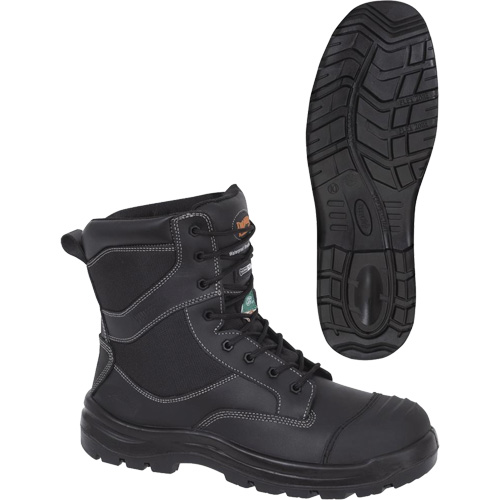 1050 Bottes de s&eacute;curit&eacute; composites noires, Cuir, Taille 14, Imperm&eacute;able NRZ Safety Inc.