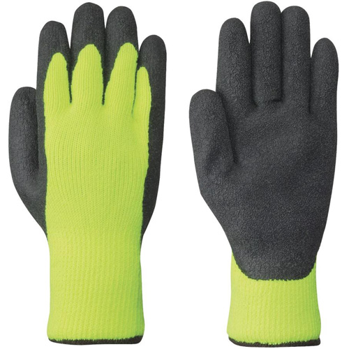 5322 High-Visibility Seamless Knit Gloves, Medium, Latex Coating NRZ Safety Inc.