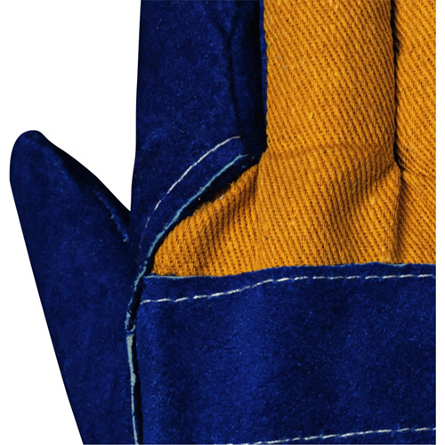 630 Gants d'appareilleur isol&eacute;s bleus, Taille unique, Paume en Cuir de vache refendu, Doublure en Boa NRZ Safety Inc.
