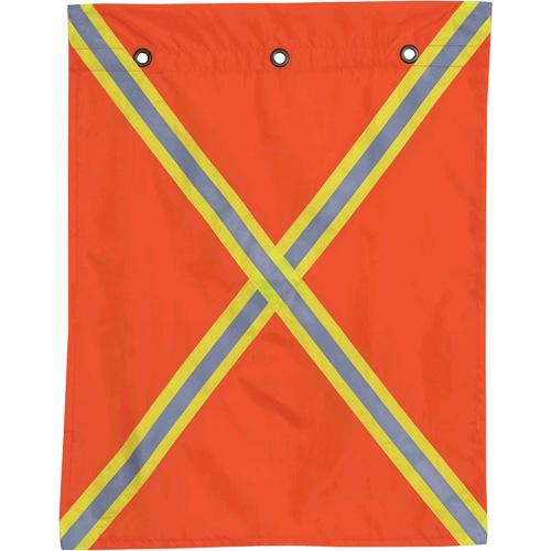 353 Flag with Reflective Tape, Polyester NRZ Safety Inc.