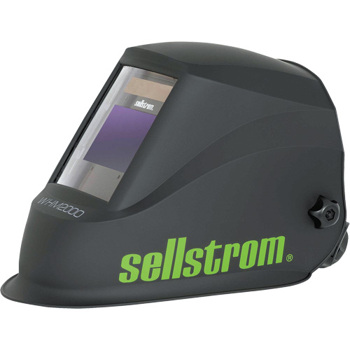 WHM2000 Advantage Plus Series ADF Welding Helmet, 3.94" L x 2.36" W View Area, Black/Green NRZ Safety Inc.