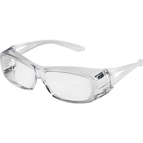 X350 Lunettes de s&eacute;curit&eacute; OTG, Lentille Transparent, Anti-&eacute;gratignures, ANSI Z87+/R&eacute;pond ou surpasse la norme CSA Z94.3 NRZ Safety Inc.