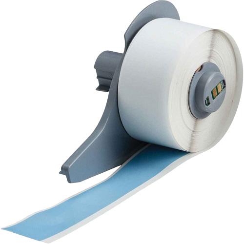 Ruban adh&eacute;sif permanent toutes saisons pour &eacute;tiquettes, Vinyle, Bleu, Largeur de 1" NRZ Safety Inc.