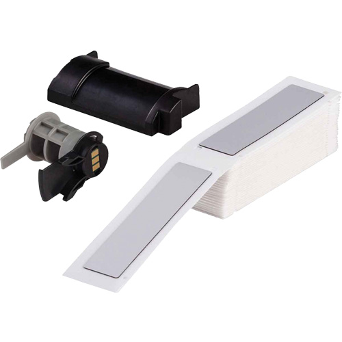 Raised Panel Labels, Polyester, 1" L x 4" H, White NRZ Safety Inc.