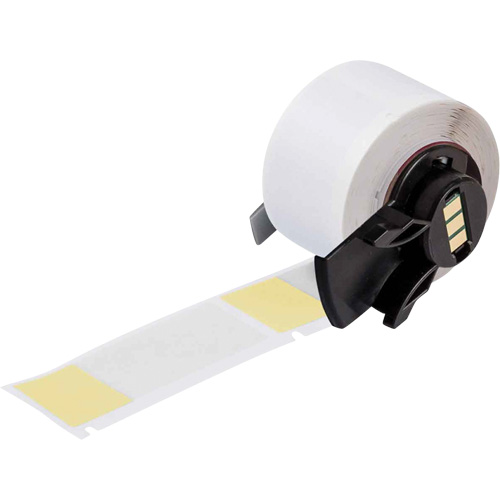 Self-Laminating Wrap-Around Wire & Cable Labels, Vinyl, 1" L x 2.5" H, White NRZ Safety Inc.