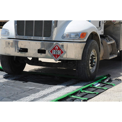 Rapid Rise Ultra-Containment Berm&reg;, 1683 US gal. Capacity, 15' W x 15' L x 12" H, Foam Wall NRZ Safety Inc.
