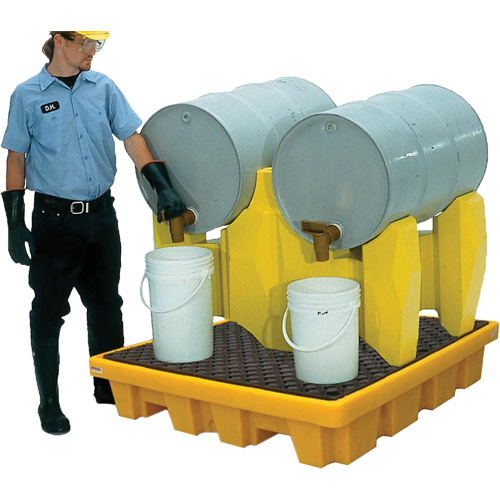 Syst&egrave;me de confinement Ultra-Drum sans drain pour 2 barils, 53" lo x 53" la x 44,8" ha, 1500 gal. US Capacit&eacute; NRZ Safety Inc.