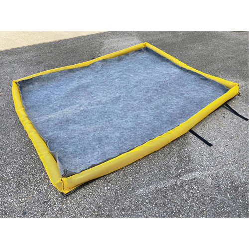 Small Ultra-Filter Pad, 0.8 US gal. Capacity, 2.5' W x 2' L x 3" H, Foam Wall NRZ Safety Inc.