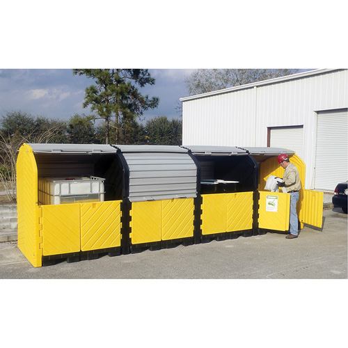P16 Plus Ultra-Hard Top Spill Pallets&reg; without Drain, 250" L x 79" W x 62" H, 9000 lbs. Load Capacity NRZ Safety Inc.