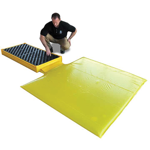 2-Drum Flexible Ultra-Spill Deck&reg;, 11 US gal. Spill Capacity, 48" x 24" x 2.5" NRZ Safety Inc.