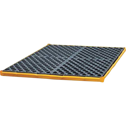 4-Drum Flexible Ultra-Spill Deck&reg;, 22 US gal. Spill Capacity, 48" x 48" x 2.5" NRZ Safety Inc.