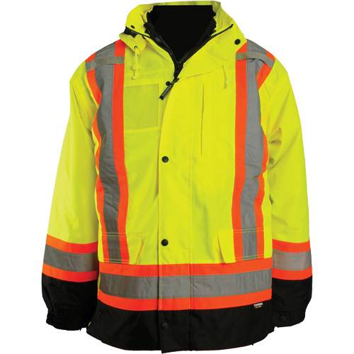Veste 7 en 1, Polyester, Orange haute visibilit&eacute;, 2T-Grand NRZ Safety Inc.