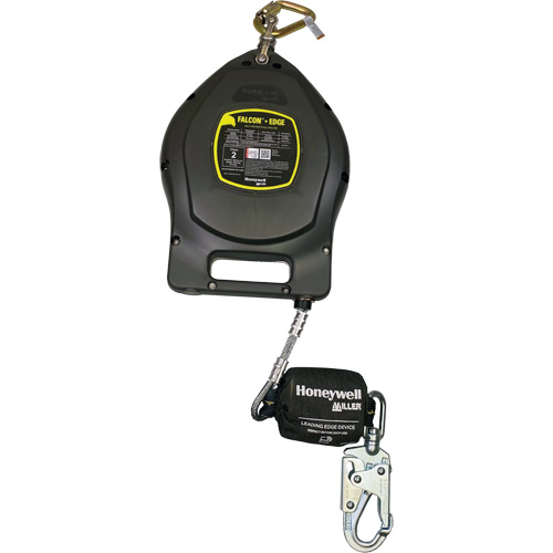 Falcon+ Edge Self-Retracting Lifeline, 50', Galvanized Steel, Swivel NRZ Safety Inc.