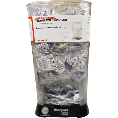 HL400 AM Corded Earplug Dispenser with AS-30W Earplugs Canister NRZ Safety Inc.