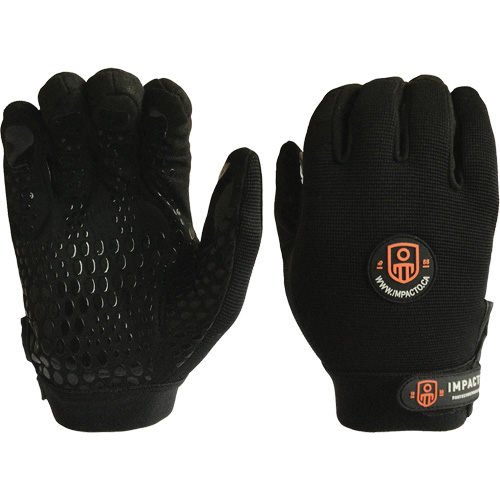 Gants de m&eacute;canicien anti-chocs, 7/Petit, Paume en Synth&eacute;tique/Su&egrave;de, Poignet &eacute;lastique/Boucle et crochet NRZ Safety Inc.