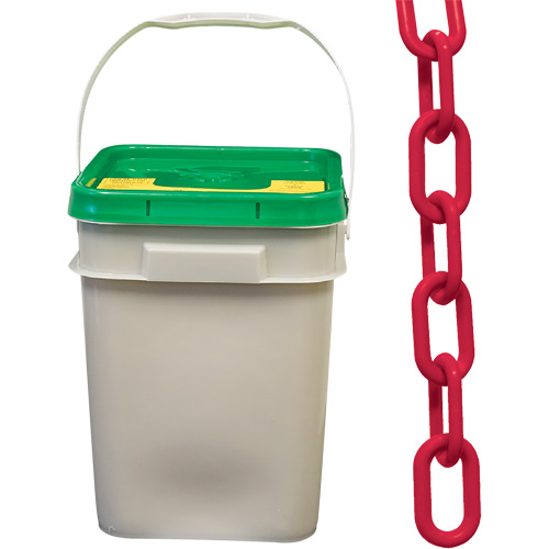 Heavy-Duty Plastic Safety Chain, Red NRZ Safety Inc.