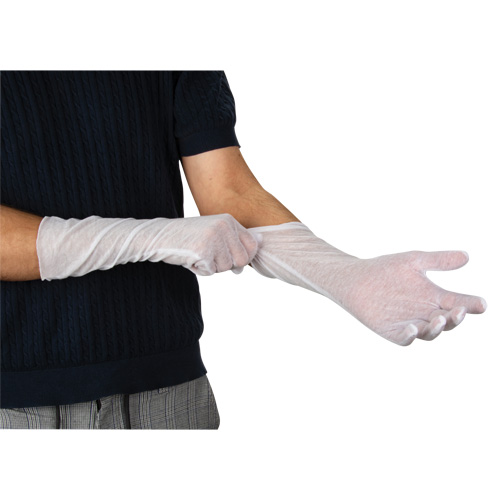 Gants d'inspection l&eacute;gers, Poly/coton, Poignet &agrave; ourlet, Hommes NRZ Safety Inc.