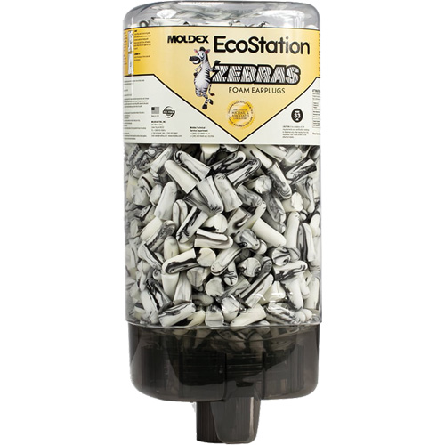 EcoStation&reg; Earplug Dispenser with Zebras Earplugs NRZ Safety Inc.