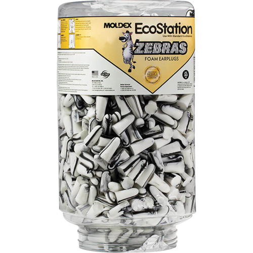 Recharge de bouchons d'oreilles Zebra pour distributeurs de bouchons d'oreilles EcoStation, Vrac - Contenant NRZ Safety Inc.