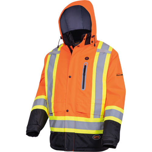 5407 Waterproof Insulated Heated Safety Jacket, Men's, Small, High-Visibility Orange NRZ Safety Inc.