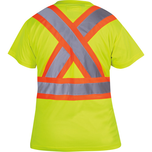 6949 T-shirt de s&eacute;curit&eacute; en il-de-perdrix pour femme, Polyester, T-petit, Jaune lime haute visibilit&eacute; NRZ Safety Inc.