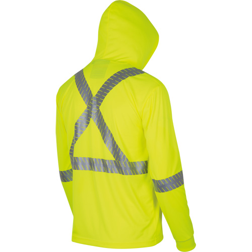 6965 Chandail &agrave; capuchon de s&eacute;curit&eacute; en il-de-perdrix, Petit, Jaune lime haute visibilit&eacute; NRZ Safety Inc.