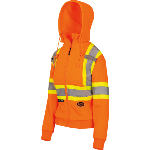 6924W Chandail &agrave; capuchon en molleton avec fermeture &agrave; glissi&egrave;re, Polyester, T-petit, Orange haute visibilit&eacute; NRZ Safety Inc.