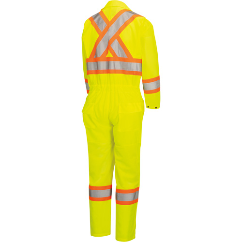 5999AW Combinaison de s&eacute;curit&eacute; routi&egrave;re haute visibilit&eacute; pour femmes, T-petit, Jaune lime haute visibilit&eacute; NRZ Safety Inc.