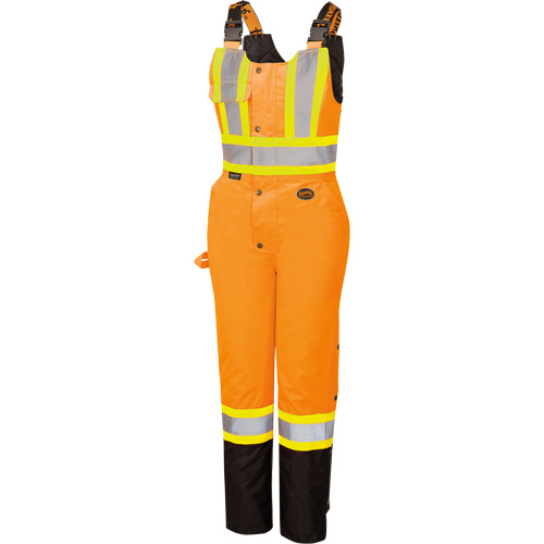 5040BBW Combinaison de s&eacute;curit&eacute; imperm&eacute;able haute visibilit&eacute; pour femmes, Polyester, T-petit, Noir/Orange haute visibilit&eacute; NRZ Safety Inc.