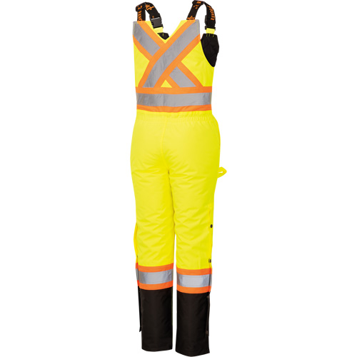 5041BBW Combinaison de s&eacute;curit&eacute; imperm&eacute;able haute visibilit&eacute; pour femmes, Polyester, T-petit, Noir/Jaune lime haute visibilit&eacute; NRZ Safety Inc.