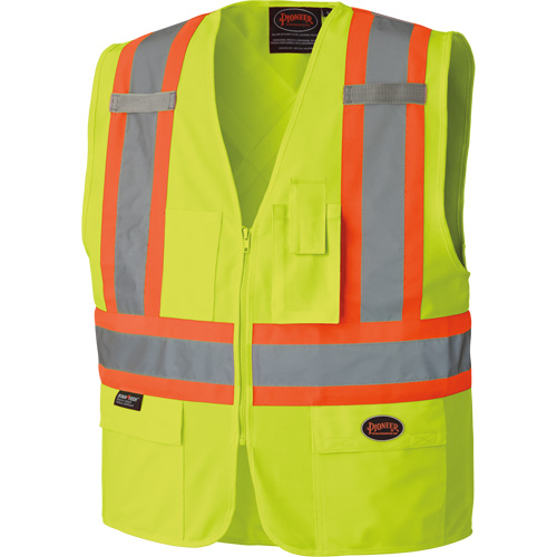 6689 Veste haute visibilit&eacute;, Jaune lime haute visibilit&eacute;, 4T-Grand, Polyester NRZ Safety Inc.