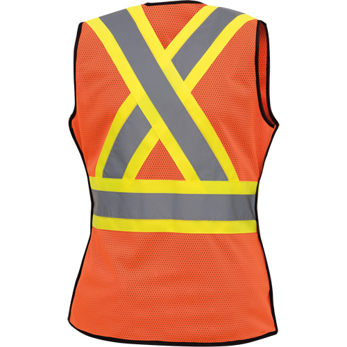 486 Veste de s&eacute;curit&eacute; d&eacute;tachable haute visibilit&eacute;, Orange haute visibilit&eacute;, T-petit, Polyester NRZ Safety Inc.