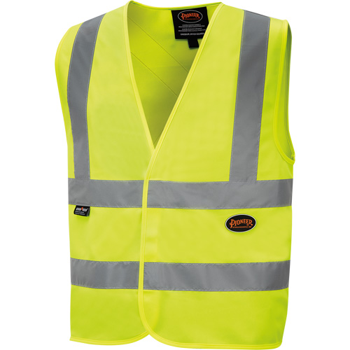 6886 Veste de s&eacute;curit&eacute; haute visibilit&eacute; en tricot chaîne, Jaune lime haute visibilit&eacute;, Petit, Polyester NRZ Safety Inc.