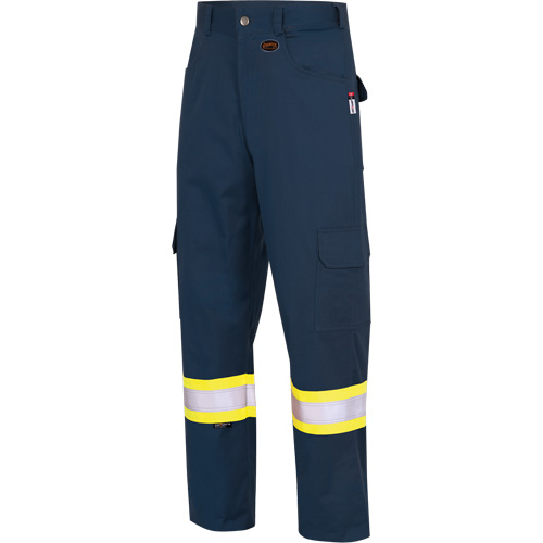 7764 Pantalons de s&eacute;curit&eacute; ignifuges et r&eacute;sistants aux arcs &eacute;lectriques &agrave; haute visibilit&eacute; 88/12 FR-Tech, 30, x 32, Bleu marin NRZ Safety Inc.