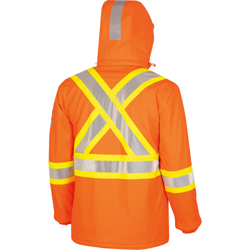 5884 Flash-Gard&reg; FR/Arc-Rated Waterproof Jacket with Hood, Small, High Visibility Orange, 51 cal/cm² NRZ Safety Inc.